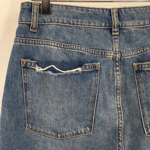 DL1961 Jerry High Rise Vintage straight jeans raw edge Westbrook distress new 27 - Picture 7 of 13